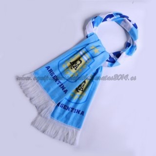 Bufanda Futbol Argentina Tejidas Azul