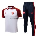 Nuevo Conjunto Completo Polo Arsenal 22/23 Blanco Rojo Negro Baratas