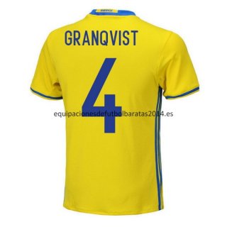 Nuevo Camisetas Suecia 1ª Equipación 2018 Granqvist Baratas
