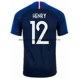 Nuevo Camisetas Francia 1ª Equipación 2018 Henry Baratas