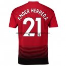 Nuevo Camisetas Manchester United 1ª Liga 18/19 Ander Herrera Baratas