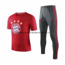 Nuevo Camisetas Bayern Munich Conjunto Completo Entrenamiento 19/20 Rojo Gris Baratas