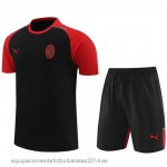 Nuevo Entrenamiento Conjunto Completo AC Milan 24/25 Negro Rojo Baratas Nuevo Entrenamiento Conjunto Completo AC Milan 24/25 Negro Rojo Baratas