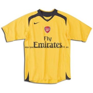 Nuevo 2ª Camiseta Arsenal Retro 2006 2007 Amarillo Baratas