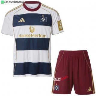 Nuevo Especial Conjunto De Hombre Hamburgo S.V 25/26 Blanco Azul Baratas