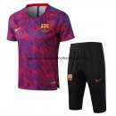 Nuevo Camisetas Barcelona Conjunto Completo Entrenamiento 18/19 Porpora Baratas