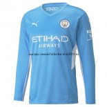 Nuevo Camiseta Manga Larga Manchester City 1ª Liga 21/22 Baratas