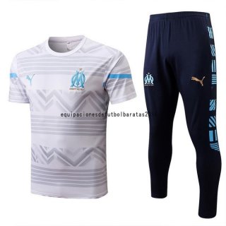 Nuevo Entrenamiento Conjunto Completo Marsella 22/23 Blanco I Azul Baratas