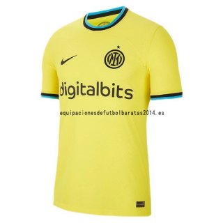 Nuevo Tailandia 3ª Jugadores Camiseta Inter Milán 2022 2023 Amarillo Baratas