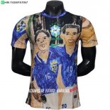 Nuevo Especial Jugadores Camiseta Brasil 2026 Azul Negro Baratas Nuevo Especial Jugadores Camiseta Brasil 2026 Azul Negro Baratas