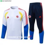 Nuevo Conjunto Completo Sudadera Entrenamiento Colombia 2026 Blanco Amarillo Azul Baratas Nuevo Conjunto Completo Sudadera Entrenamiento Colombia 2026 Blanco Amarillo Azul Baratas