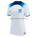 Nuevo 1ª Camiseta Mujer Inglaterra 2022 Blanco Azul Baratas