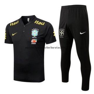 Nuevo Conjunto Completo Polo Brasil 2022 Negro Baratas