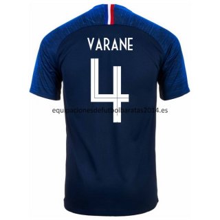 Nuevo Camisetas Francia 1ª Equipación 2018 Varane Baratas