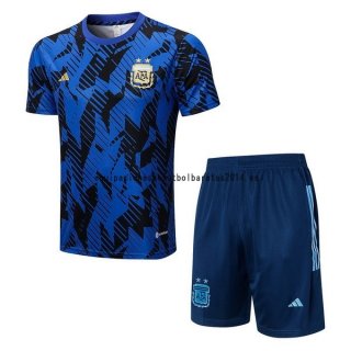 Nuevo Entrenamiento Conjunto Completo Argentina 2022 Azul Marino Baratas