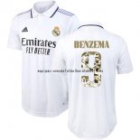 Nuevo Tailandia NO.9 Benzema 1ª Jugadores Camiseta Real Madrid 2022 2023 Blanco Baratas