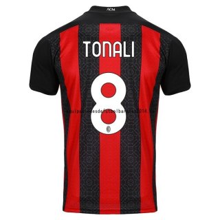 Nuevo Camiseta AC Milan 1ª Liga 20/21 Tonali Baratas