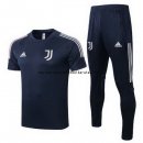 Nuevo Camisetas Juventus Conjunto Completo Entrenamiento 20/21 Azul Marino Baratas