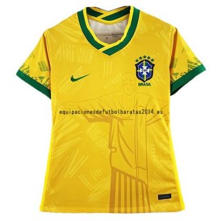 Nuevo Especial Camiseta Mujer Brasil 2022 Amarillo Baratas