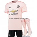 Nuevo Camisetas (Pantalones+Calcetines) Manchester United 2ª Liga 18/19 Baratas