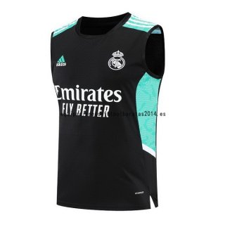 Nuevo Entrenamiento Sin Mangas Real Madrid 22/23 Negro Verde Baratas
