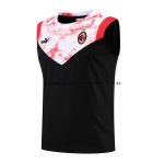 Nuevo Entrenamiento Sin Mangas AC Milan 22/23 Negro Rojo Baratas