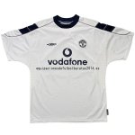 Nuevo 2ª Camiseta Manchester United Retro 2000 2001 Blanco Baratas