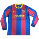 Nuevo Camiseta 1ª Liga Manga Larga Barcelona Retro 2010/2011 Baratas