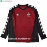 Nuevo Tailandia Portero Manga Larga España 2026 Rojo Baratas