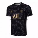 Nuevo Camisetas Entrenamiento Paris Saint Germain 21/22 Negro Amarillo Baratas