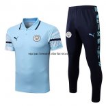 Nuevo Conjunto Completo Polo Manchester City 22/23 Azul Claro Baratas