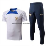 Nuevo Entrenamiento Conjunto Completo Francia 2022 Blanco I Azul Baratas