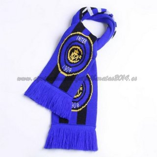 Bufanda Futbol Inter de Milán Tejidas Azul