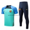 Nuevo Entrenamiento Conjunto Completo Barcelona 22/23 Azul I Verde Baratas