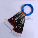 Bufanda Futbol Rusia FIFA Tejidas Azul Negro