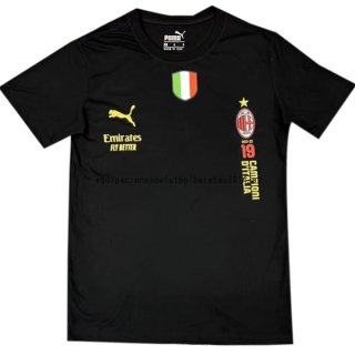 Nuevo Camiseta Especial AC Milan 2022 Negro Baratas