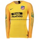 Nuevo Camisetas Manga Larga Portero Atletico Madrid Amarillo Liga 18/19 Baratas