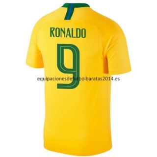 Nuevo Camisetas Brasil 1ª Equipación 2018 Ronaldo Baratas