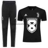 Nuevo Camisetas Juventus Conjunto Completo Entrenamiento 19/20 Negro Baratas