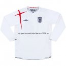 Nuevo Camiseta 1ª Liga Manga Larga Inglaterra Retro 2006 Baratas