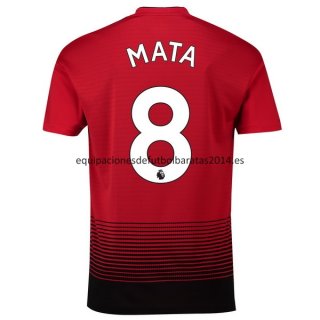 Nuevo Camisetas Manchester United 1ª Liga 18/19 Mata Baratas