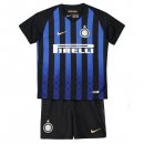 Nuevo Camisetas Conjunto Completo Ninos Inter Milan 1ª Liga 18/19 Baratas