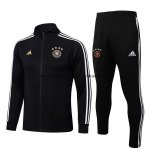 Nuevo Conjunto Completo Ropa Deportiva Con Cremallera Larga Alemania 2022 Negro Blanco Baratas