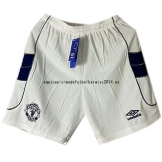 Nuevo 2ª Pantalones Manchester United Retro 2000 2001 Blanco Baratas