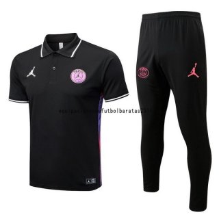 Nuevo Conjunto Completo Polo Paris Saint Germain 2022 2023 Negro Purpura Baratas