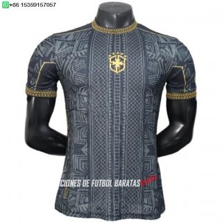Nuevo Especial Jugadores Camiseta Brasil 2026 Negro Amarillo Baratas