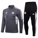 Nuevo Chandal Argelia 2022 Gris Negro Baratas Nuevo Chandal Argelia 2022 Gris Negro Baratas
