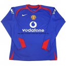 Nuevo Camiseta 2ª Liga Manga Larga Manchester United Retro 2005/2006 Baratas