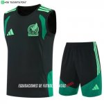 Nuevo Entrenamiento Sin Mangas Conjunto Completo México 2026 Verde Negro Baratas Nuevo Entrenamiento Sin Mangas Conjunto Completo México 2026 Verde Negro Baratas