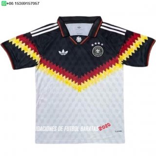 Nuevo Tailandia Especial Camiseta Alemania 2026 Negro Blanco Amarillo Baratas